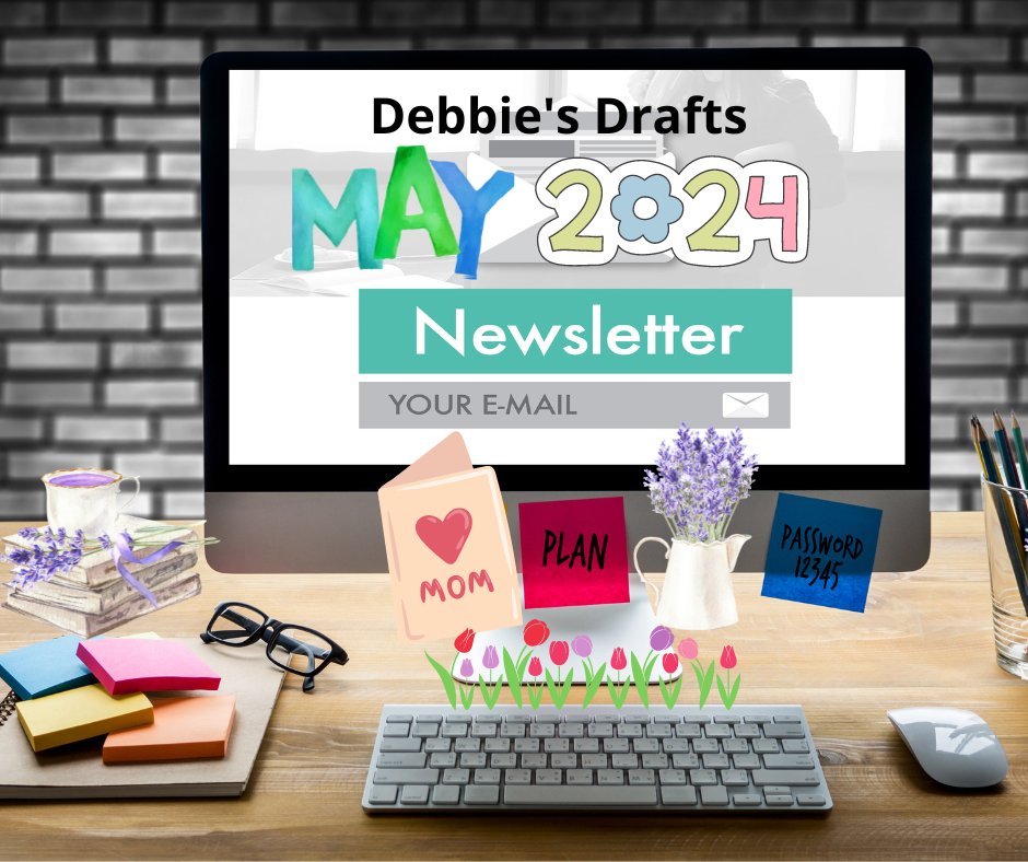 Do you subscribe to my author #newsletter, Debbie's Drafts (debbiedelouise.com)? The May issue will be out soon and will be emailed to all #subscribers. It contains birthday and Mother's Day contests, new releases, my upcoming blog tour, forthcoming book, and more.