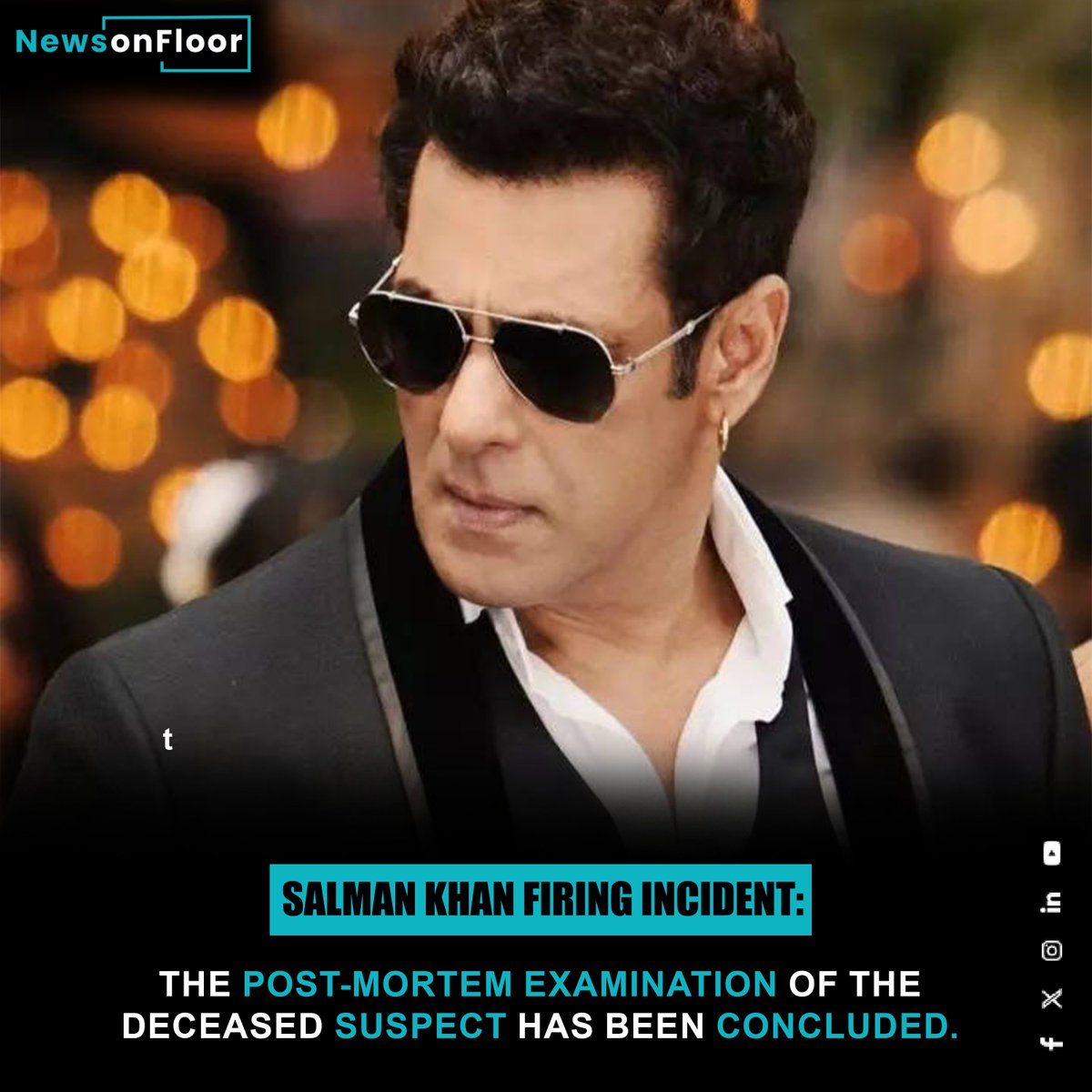 After being shifted to the morgue, doctors requested a letter from senior police officials before commencing the post-mortem at 4:15 pm. Thapan's relatives were expected to arrive in Mumbai late in the evening by train. #SalmanKhan #bollywood #salmankhanfiringcase