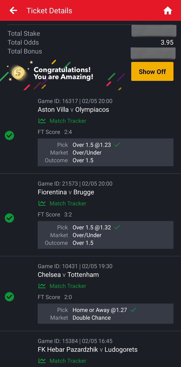 💥💥Booom💥💥 Yesterday's Winning Premium codes from Betconverter Bet9ja- 3 odds ✔️ Msport- 3 odds ✔️ 22bet- 3 odds ✔️ Sportybet- 3 odds ✔️ 1xbet- 3 odds ✔️ Betking-3 odds ✔️ Kenyan🇰🇪 1xbet- 3 odds ✔️ Uganda🇺🇬 1xbet-3 odds ✔️ Betwinner-3 odds ✔️ Ghana🇬🇭 Sporybet-3 odds…