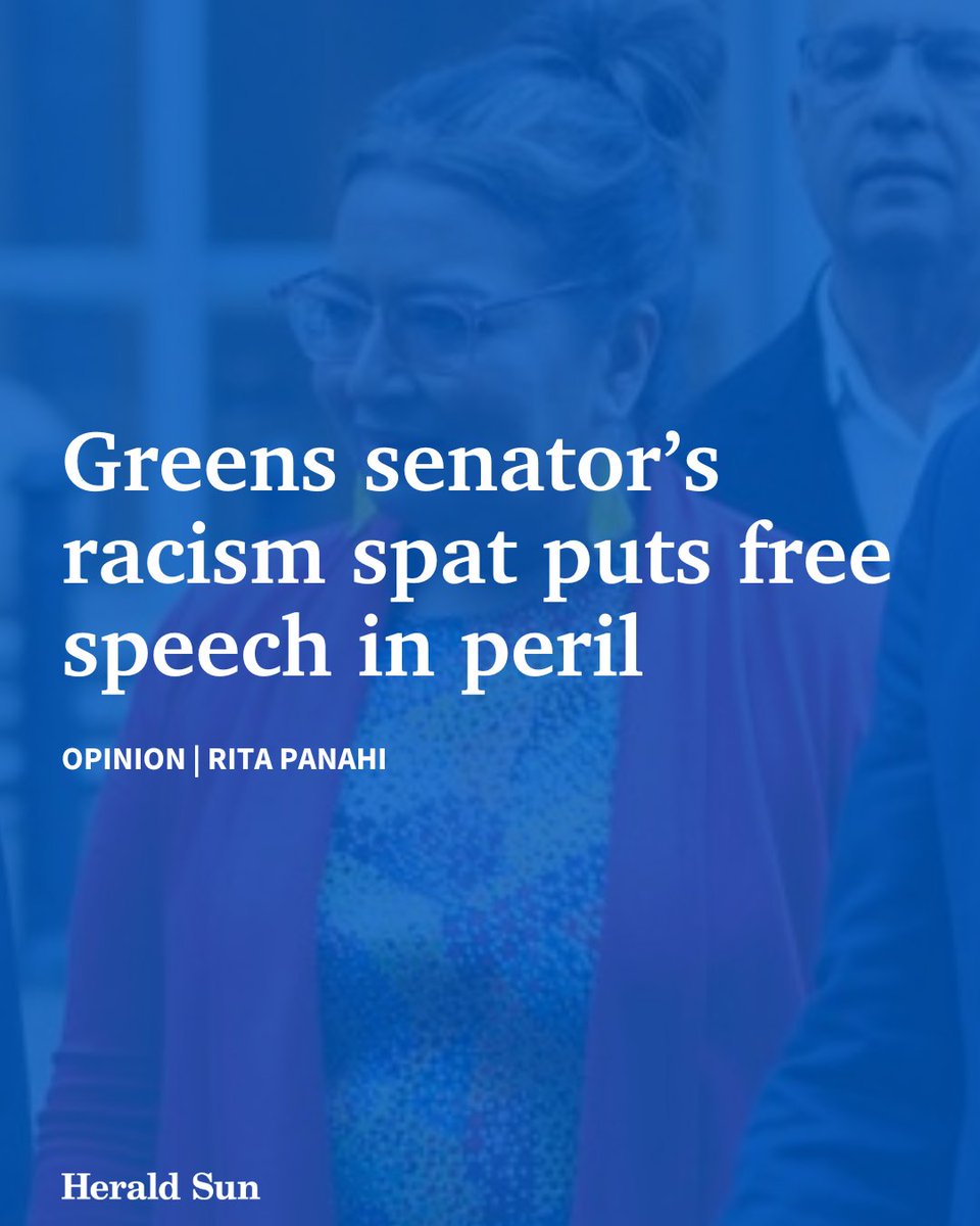OPINION: A Greens senator has argued that racist comments against white people aren’t really racist, as she sues over an alleged breach of the Racial Discrimination Act. It’s a case that has huge significance for free speech in this country > bit.ly/4bmQTBs