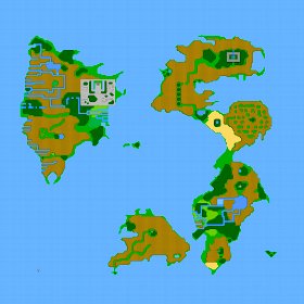 問題です!!

あるゲームの世界地図です。このファミコンカセットのタイトルを当てて下さい。
#レトロゲーム ＃ファミコン