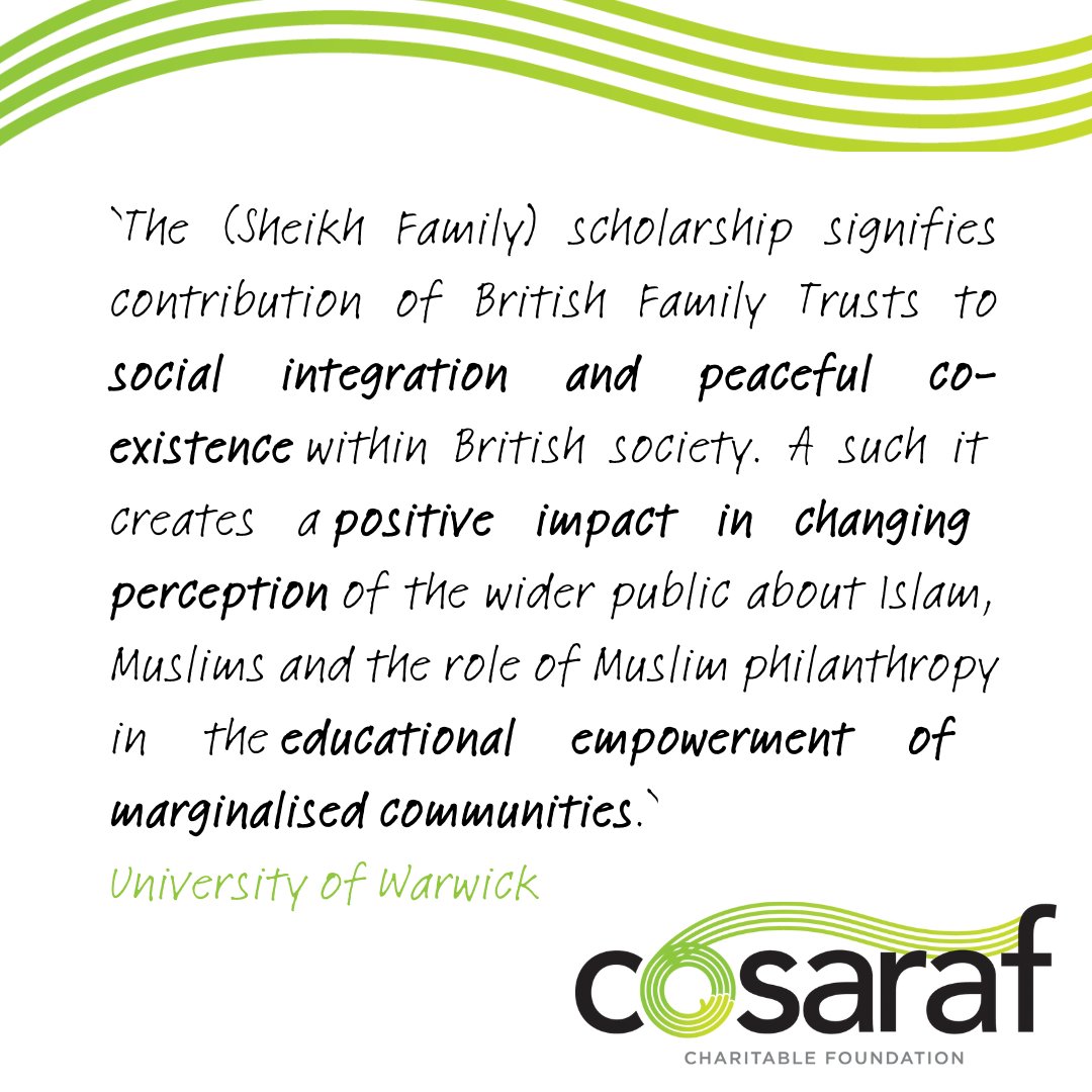 As we start to review impact reporting from our partners, it's humbling to see how our small contribution is often making a wider, more social impact than we could have ever imagined. Thank you @Warwick_Edu @uniofwarwick for putting it so eloquently. #COSARAF #MuslimPhilanthropy