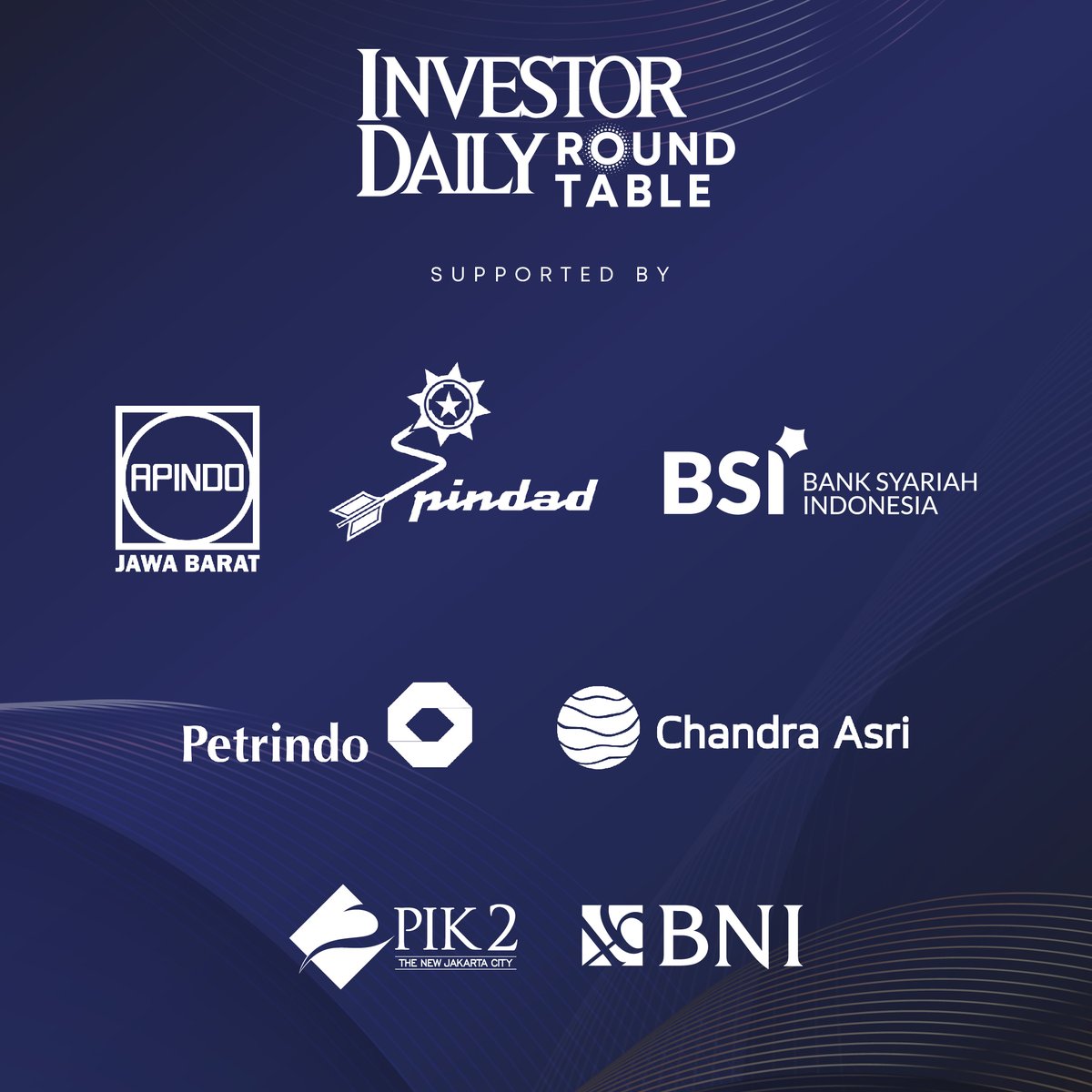thejakartaglobe's tweet photo. Watch the Investor Daily Roundtable with the Deputy Minister of Finance of the Republic of Indonesia, Suahazil Nazara and Mr. Enggartiasto Lukita.
Friday 3 May 2024 at 21.00 WIB. Only on BTV!
#InvestorDailyRoundtable #BUniverse https://t.co/FBhBD7lU3c