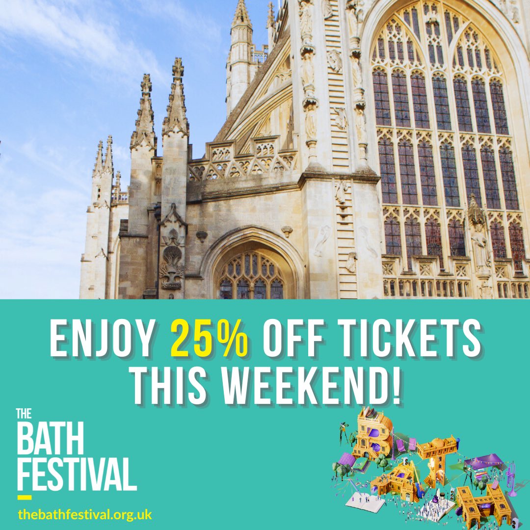🌞 AD | We’re bringing you a bit of sunshine this May Bank Holiday weekend in the shape of a fabulous offer on @TheBathFestival tickets. Yes, it’s Bank Holiday SALE time! Simply use the code TBFSALE24 at the checkout to claim your discount offer: bathfestivals.org.uk/the-bath-festi…