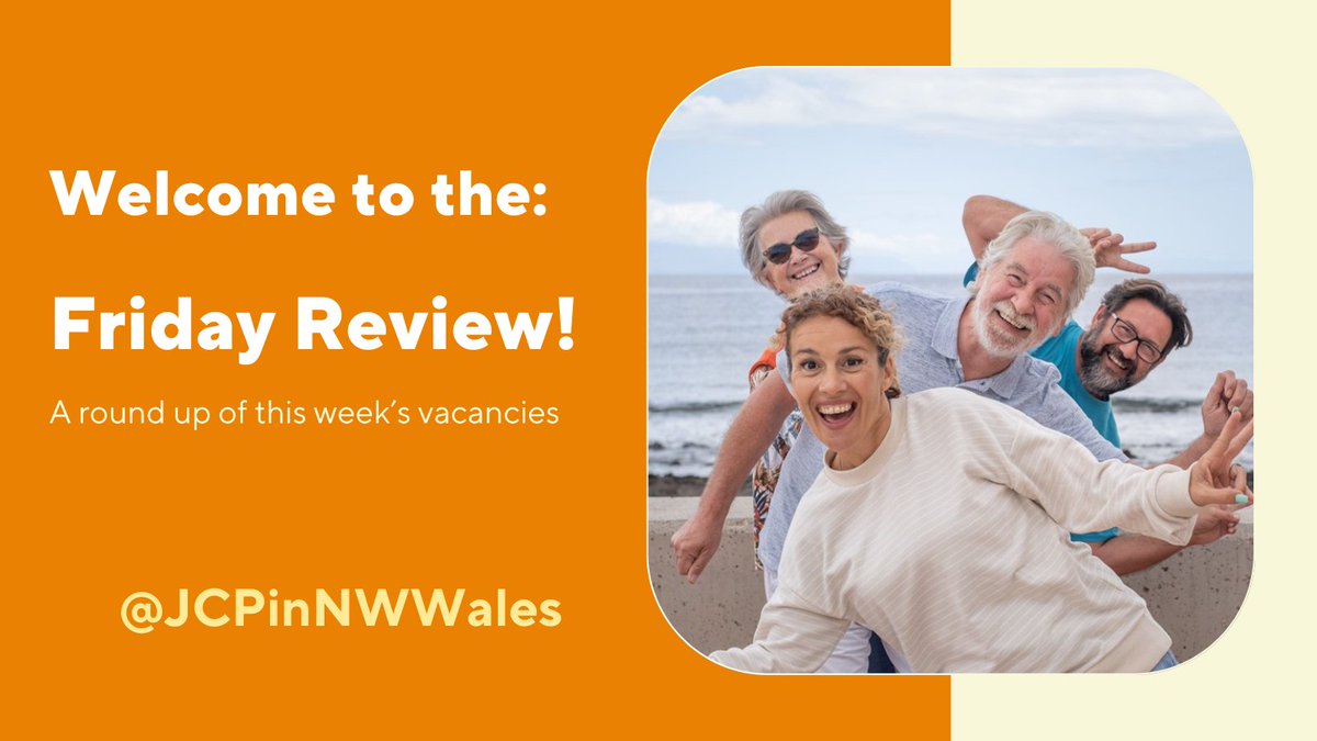 Welcome to the @JCPinNWWales Friday Review 

#AngleseyJobs #ConwyJobs #GwyneddJobs