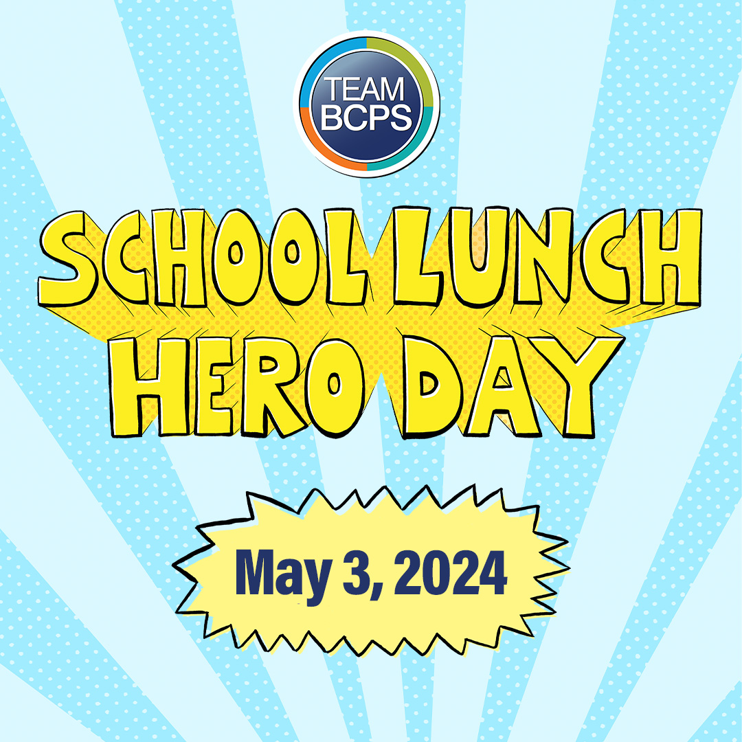 🍎 #TeamBCPS cafeteria workers and food and nutrition staff are truly heroes! Don’t forget to say an extra special THANK YOU today as we celebrate the important role they play in supporting our students.