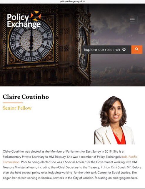 @AdamBienkov We should seriously question wether Claire Coutinho, Secretary of State for energy security & NetZero - also Senior Fellow at Exxon funded, climate denier, right wing think tank Policy Exchange 55 Tufton Street, 
Would be the best person for this job? 

x.com/mariachetcuti1…