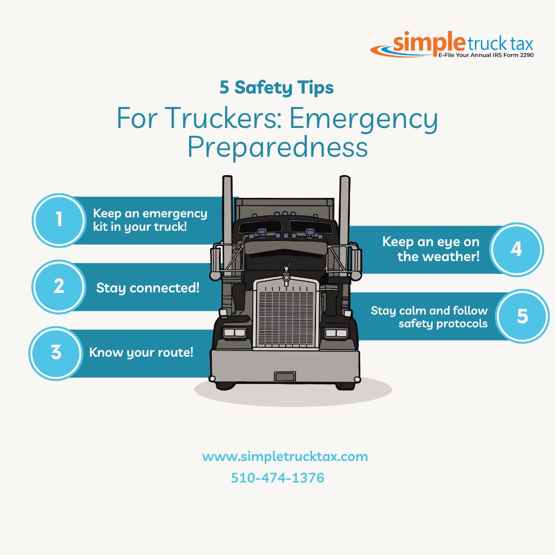 5 Safety Tips for Truckers !
simpletrucktax.com
#HeavyHighwayTax #IRs #TruckingTax #TaxSeason #refund #FilingDeadline #Efile #form2290 #TaxPayment #trucker #truckerlife #Form2290EFile #truckdriver #truckdaily #truckerlife #liftedtruck #volvotrucks #truckernation #efile2290