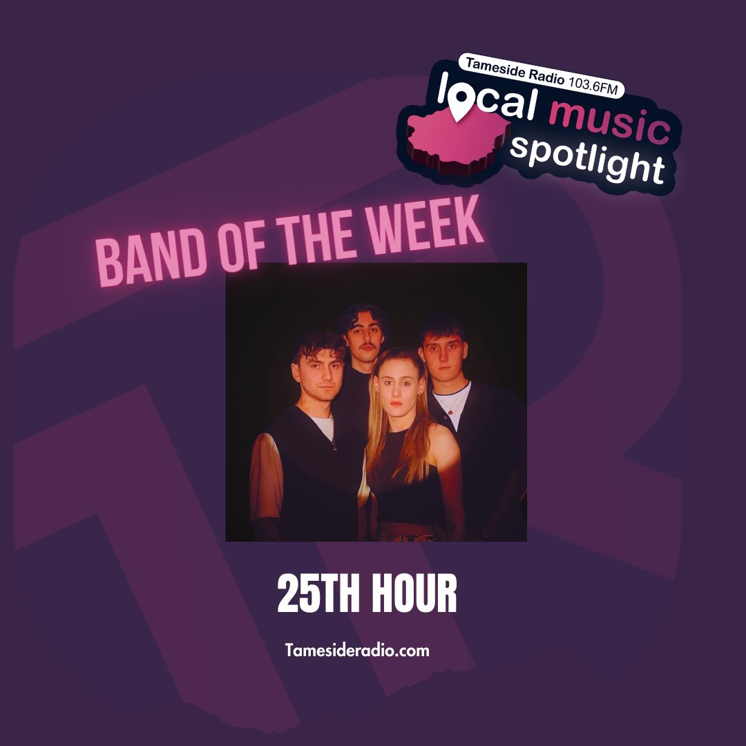 Our band of the week have been @25thhourbanduk. You can read more about them here - questmedianetwork.co.uk/25th-hour/ and you can see them live at @davesweetmore’s Indie Rock n Roll Live night on Friday 17th May at @whittlesoldham. Tickets available from tamesideradio.com