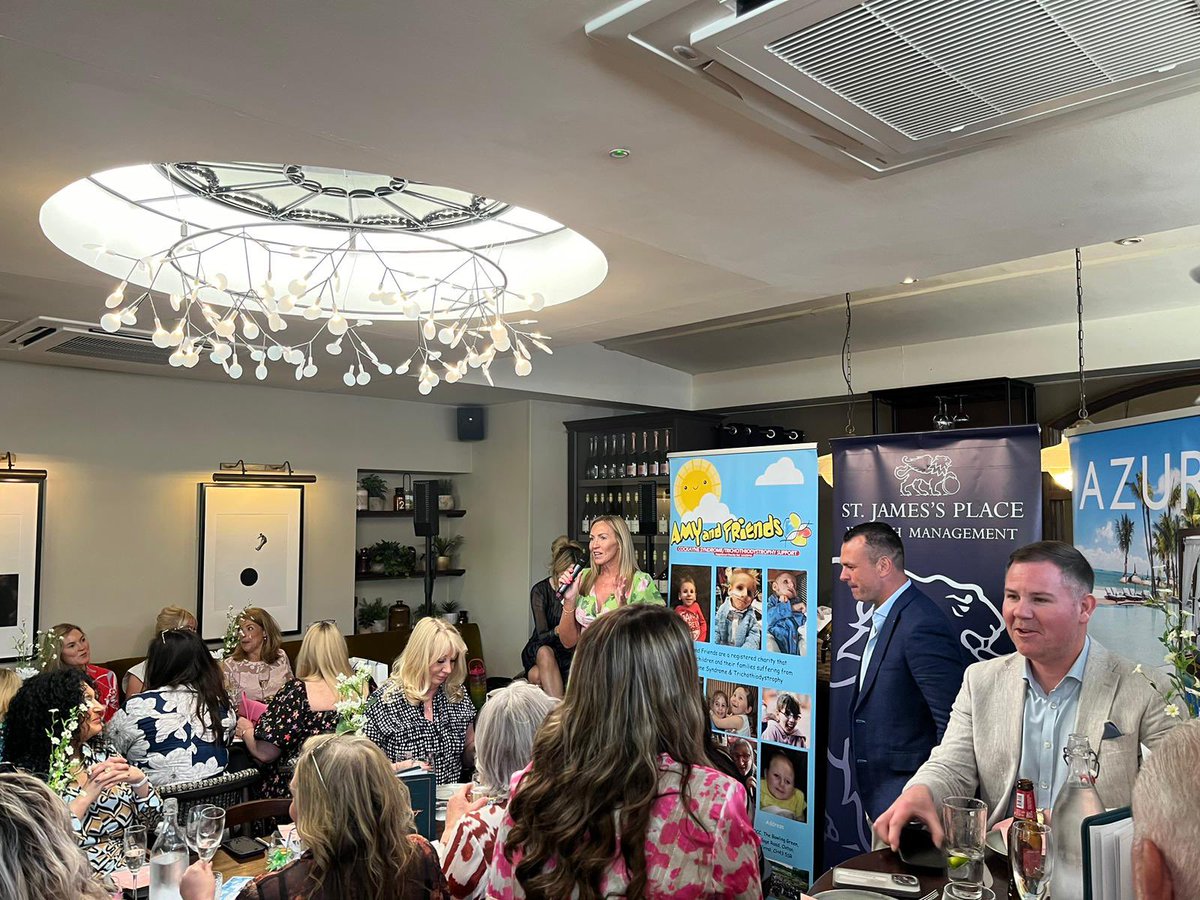 A fantastic day at yesterday’s Charity Lunch in aid of @AmyandFriendsNL! Thank you to PFPS wealth management, St James’ Palace and @azurecollection for an incredible day! #amyandfriends #cockaynesyndrome #charity #manchester #cheshire #chester #familylaw #childlaw