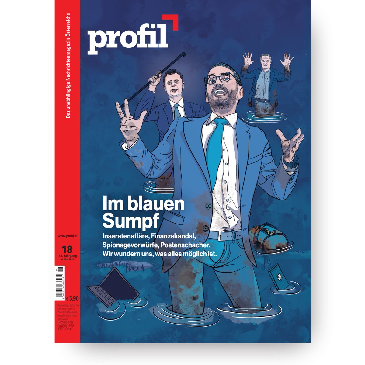 Das neue profil: Finanzskandal in Graz, Korruptionsermittlungen in Wien, Postenschacher in blauen Ministerien, Kontakte zu russischen Oligarchen – fünf Monate vor der Wahl steckt die FPÖ im Affärenstrudel. Link zum E-Paper: epaper.profil.at