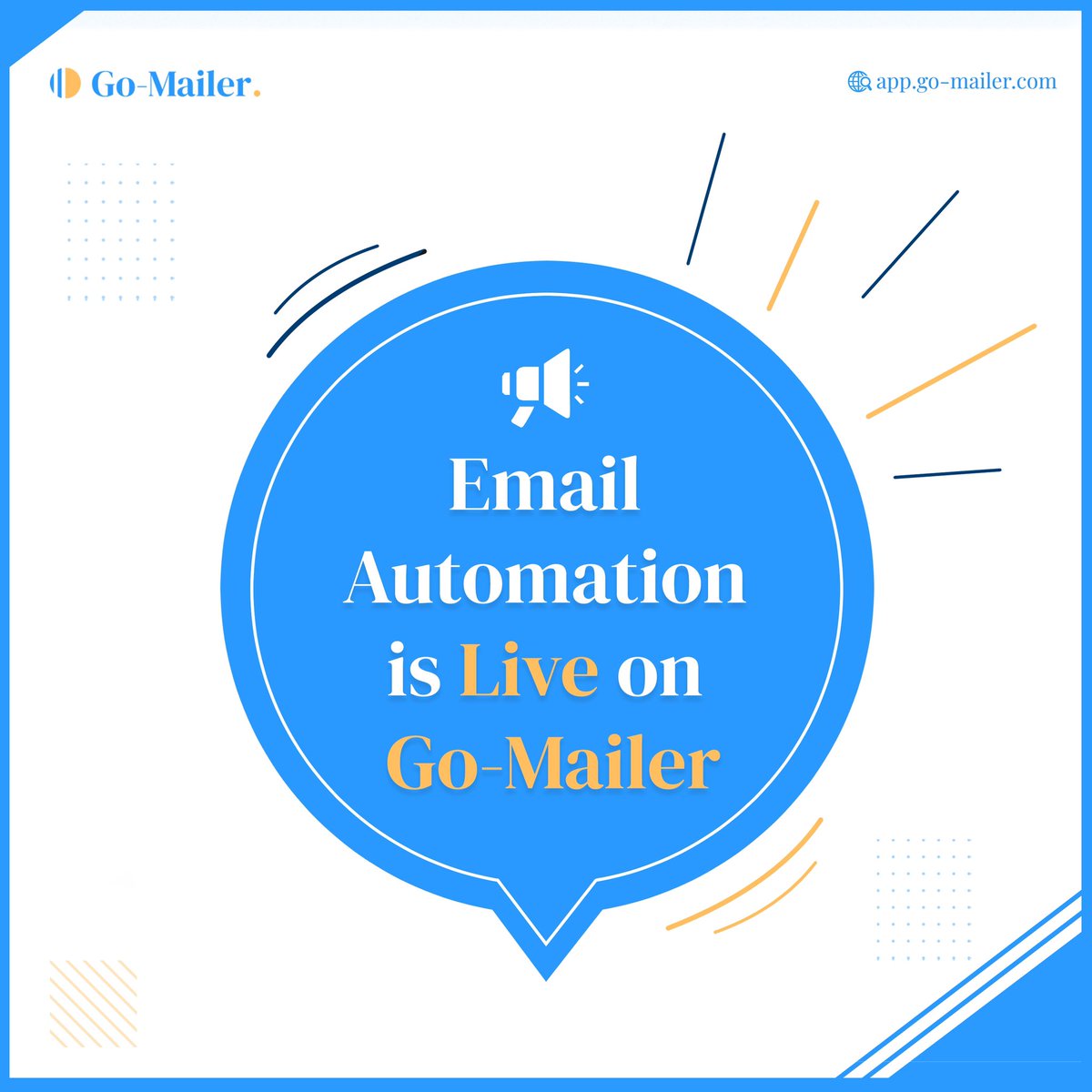 “It’s official: Email automation is now live!
- Track your growth 
- Reach your customers at the right place and time, every time
- Increase conversions 10x faster

Begin your journey to success today. Link in bio
.

#gomailerautomation #gomailer #emailautomation #emailmarketing