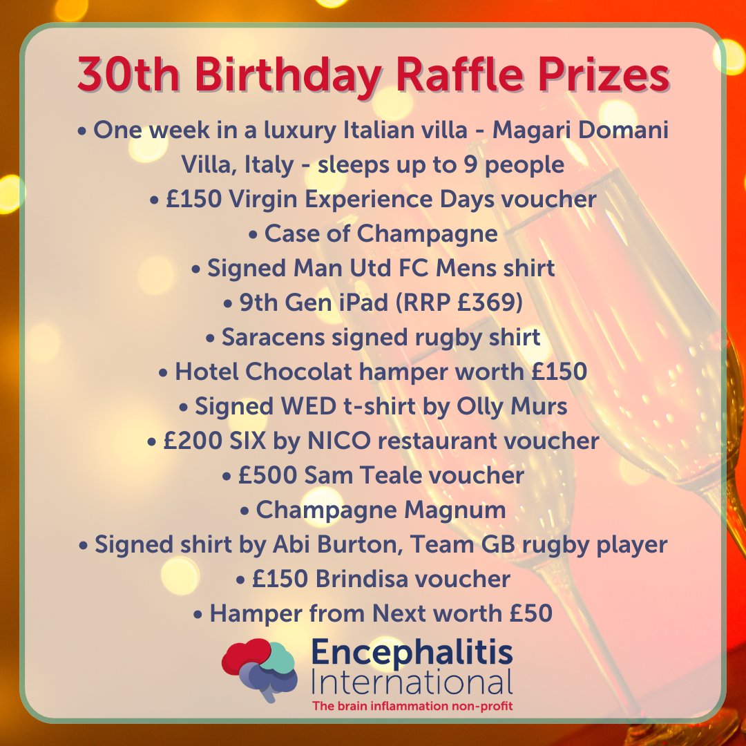 encephalitis's tweet photo. �� Your golden opportunity awaits! Enter our Golden Ticket Big Birthday prize draw! ��
https://t.co/RKrdOJzy5P