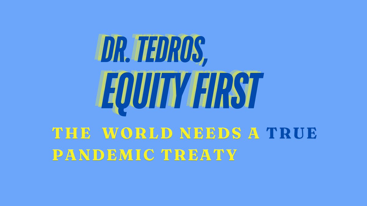 🌍 Over 160 activist groups from all over the world have united to underscore the paramount importance of equity in global #pandemic preparedness.

Without it, there is no #treaty.

@DrTedros, heed our call 📢

See our open letter 📩rb.gy/lft40n

#PandemicTreaty