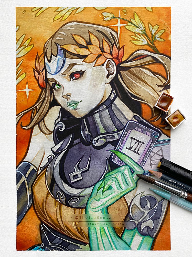 TholiaBentz's tweet photo. Hades II: Melinoe 🧡🍂
☆ Pencils, watercolor &amp; brushes ☆ https://t.co/VmoebgVBUC