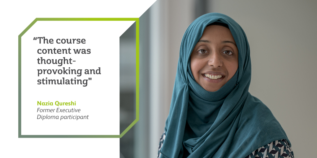 “The return on investment was immediate and I was able to start using the skills I learnt from day one.” Former Executive Diploma participant, Nazia Qureshi, shares the key skills she gained that she was able to immediately apply to her career. 👉 bit.ly/3k1Pfu5