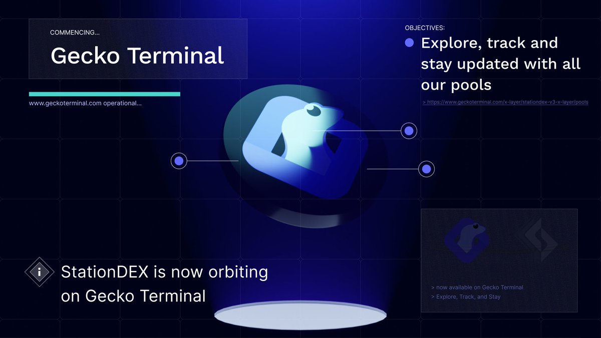 Calling all DeFi traders in the cryptoverse 🪐 We are on @GeckoTerminal! 💜🦎✨ Explore, track and stay updated with all our pools: v3👉 geckoterminal.com/x-layer/statio… v2👉 geckoterminal.com/x-layer/statio…