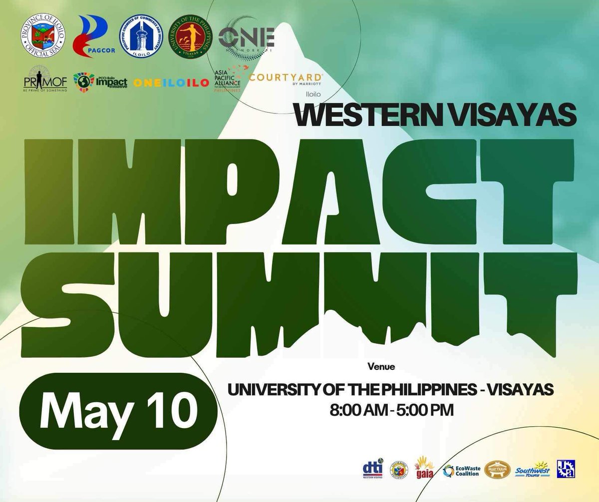 West Visayas Impact Summit May 10. UP Visayas
