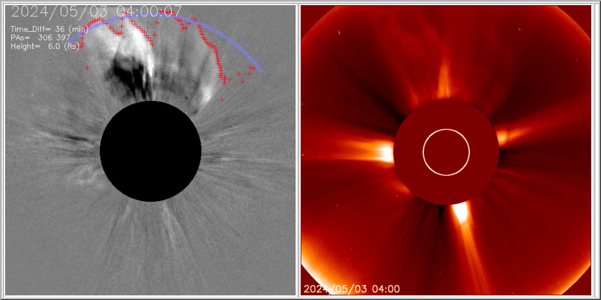 A fairly faint, northerly directed CME was produced by the X1.6 solar flare early Friday morning. It appears to be heading well off the Sun-Earth line and I do not expected any major impacts from this event. SolarHam.com