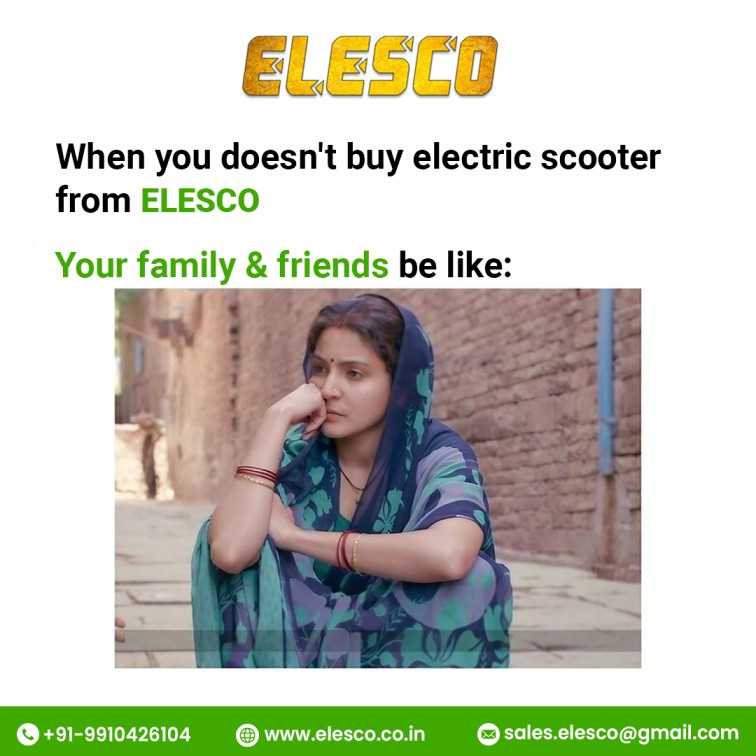 Make your commute a breeze with an ELESCO Electric Scooter! Eco-friendly, affordable, and so much fun!✅✨

📲: +91-9910426104
🌐: elesco.co.in
📧: sales.elesco@gmail.com

#ElescoElectric #ChargeAndRide #FutureOfMobility #ElectricRevolution #EcoFriendlyCommute