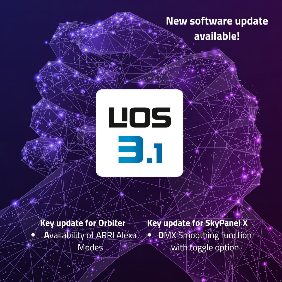 Our latest software update LiOS3.1 for Orbiter and SkyPanel X is available for download! Check out here what's new: arri.link/44orUvn