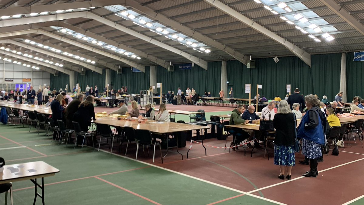 Verification is underway at Oxstalls Sports Park in Gloucester. Counting for police and crime commissioner election is due to start at 2pm. Gloucester City Council results expected from 6pm onwards. #LocalElections2024 #LDReporter