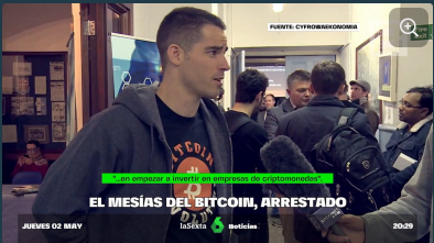 Hablemos de #FakeNews, #bulos y #desinformacion @LaSextaTV dice que 'Roger Vir' (refiriéndose a Roger VER), arrestado el pasado día 1 de mayo en Madrid. Y lo llama 'el mesías de Bitcoin', basándose en su apodo de 2013 'Bitcoin Jesus'. Vamos, como si a Ferreras lo llamáramos 'el…