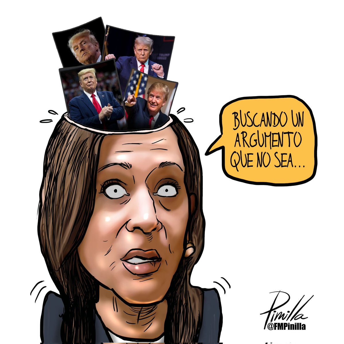 Kamala con pocos argumentos...
•
#dibujolibre para @dlasamericas_
•
#caricatura #cartoon #usa #eeuu🇺🇸 #eeuuu #politicalcartoon @KamalaHarris