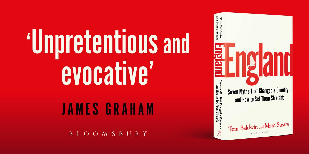 🏴󠁧󠁢󠁥󠁮󠁧󠁿 'Unpretentious and evocative' @mrJamesGraham 🏴󠁧󠁢󠁥󠁮󠁧󠁿 'A thoroughly entertaining read' Alan Johnson England by @TomBaldwin66 and @mds49 is out now in hardback, ebook and audio!