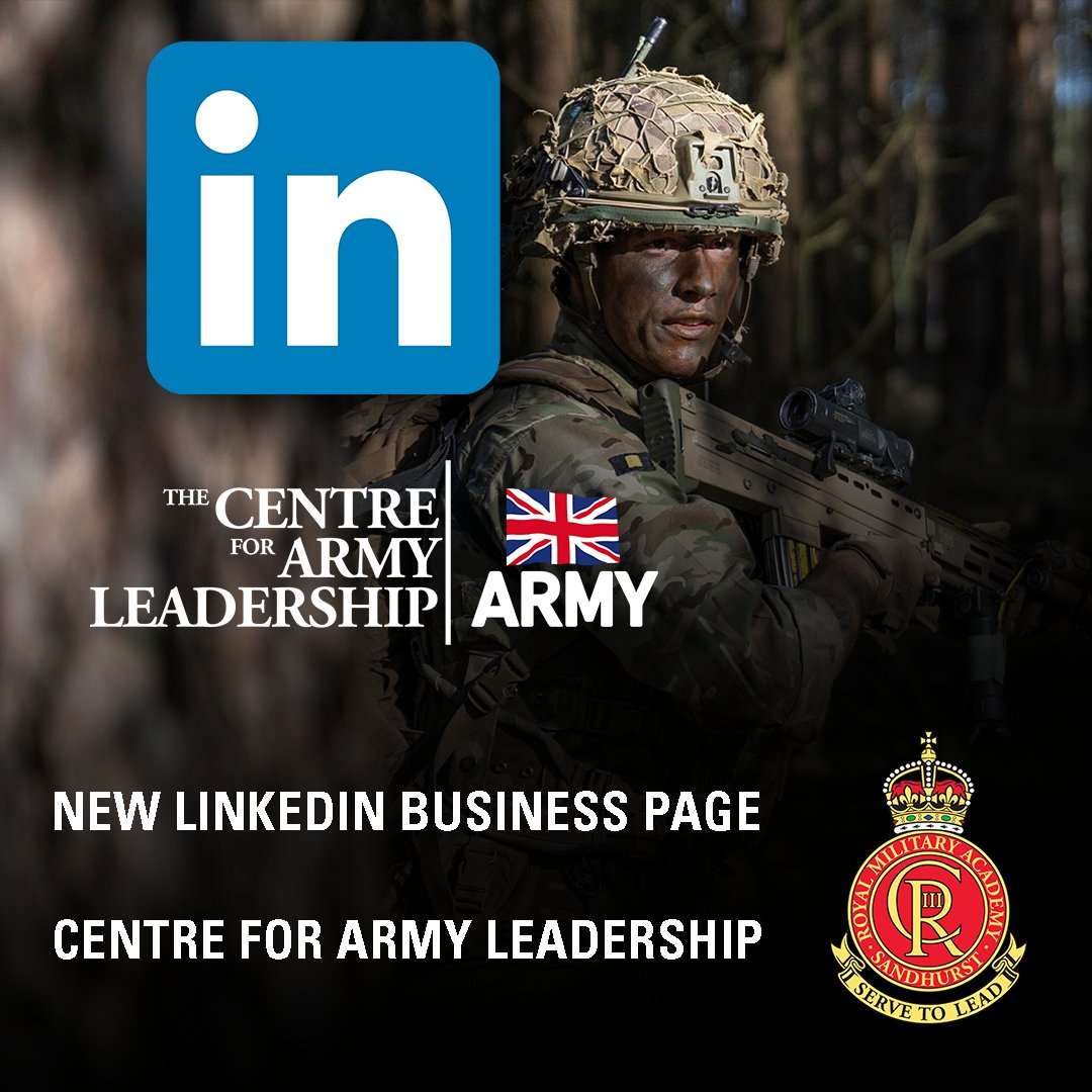 The Centre for Army Leadership has decided to transition from a LinkedIn Profile account to a professional business page. You can access and follow that new page here: linkedin.com/company/centre… #Leadership #Army #military #leadershipdevelopment