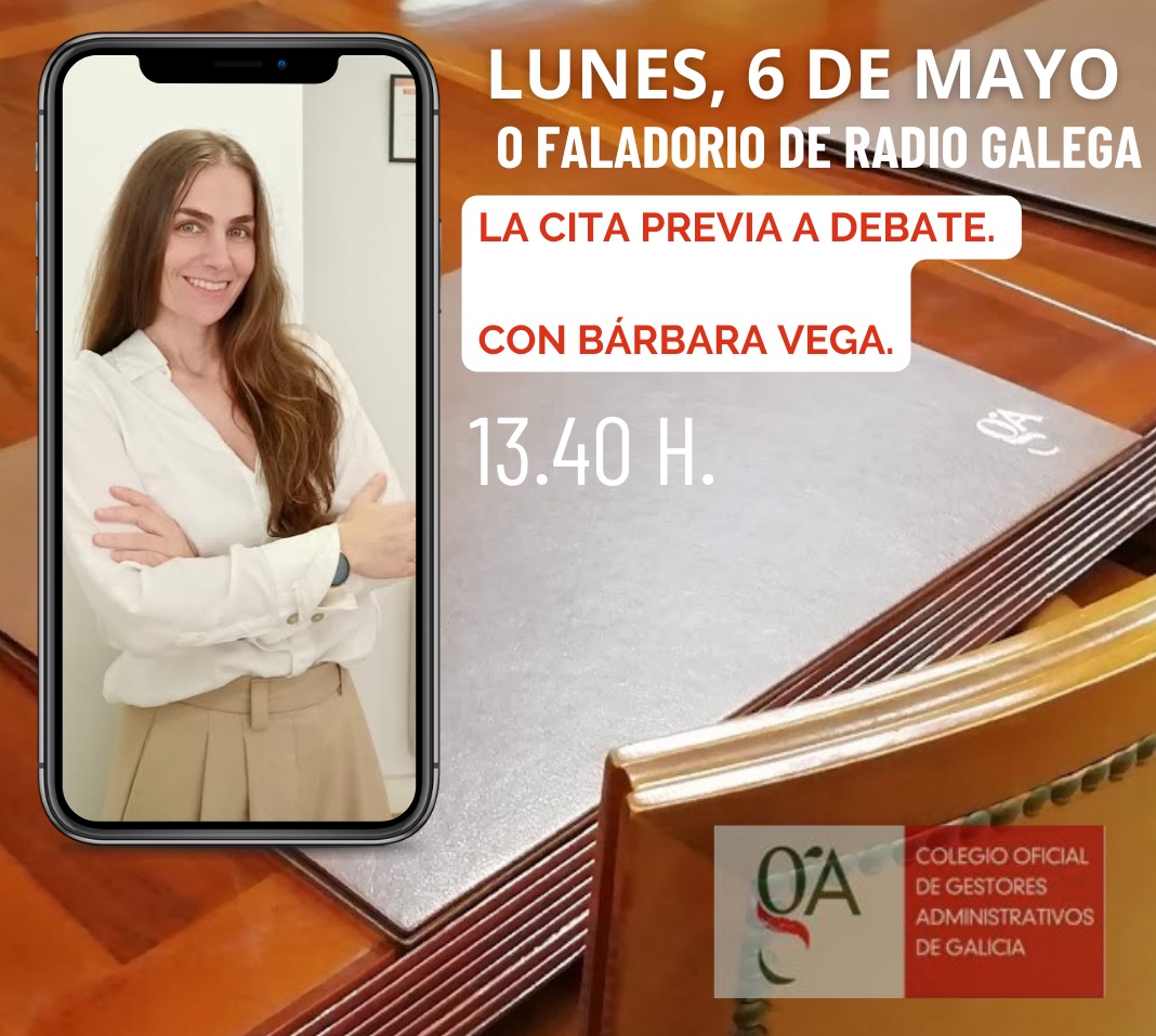 No te pierdas nuestra participación en el debate sobre la #citaPrevia. 🙏💪. Lunes 6 de mayo a las 13.40 h. En O faladoiro de @RadioGalega. #AcudearugA