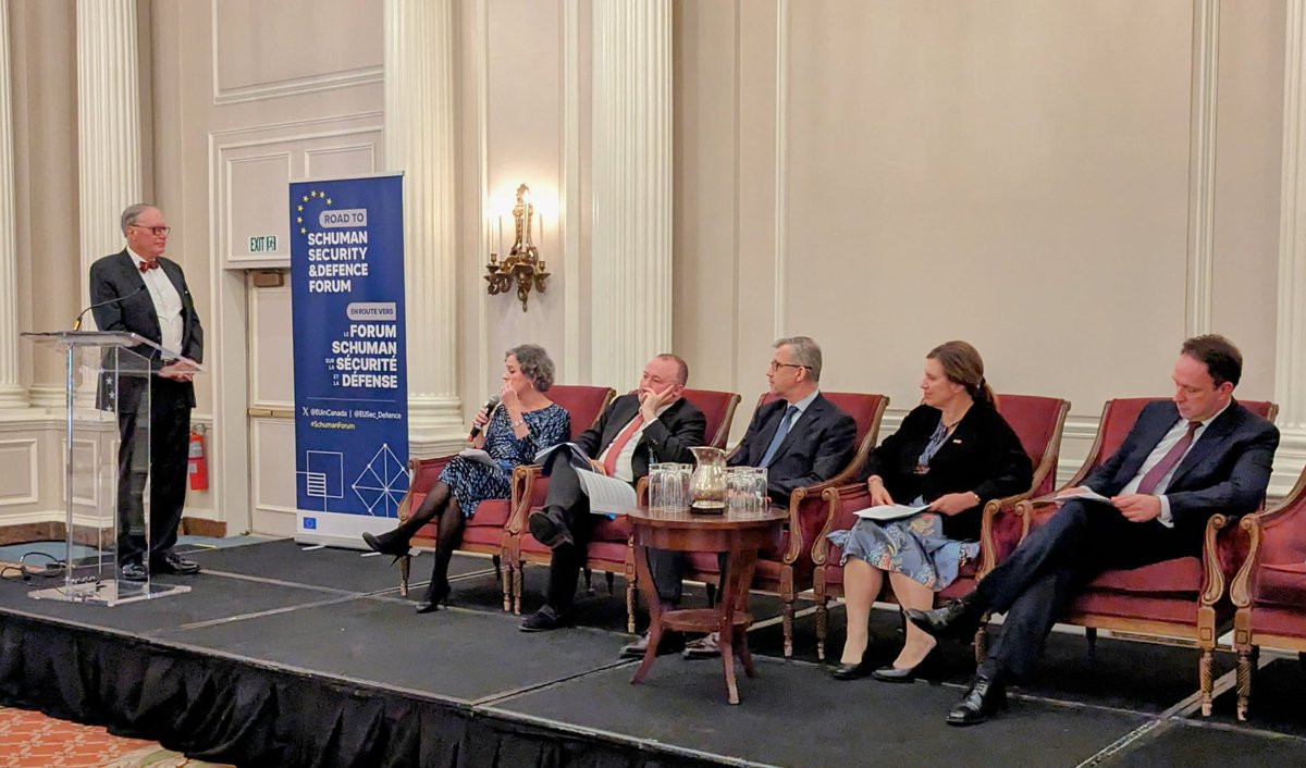 .@EUinCanada @NationalDefence EU Member States 🇧🇪🇱🇻🇸🇪 and experts exchanged on 🇪🇺🇨🇦 EU-Canada partnership as an imperative for transatlantic security & defence cooperation. Insights will nurture the upcoming #SchumanForum in Brussels.
More: europa.eu/!XDcmRc
#RoadToSchuman