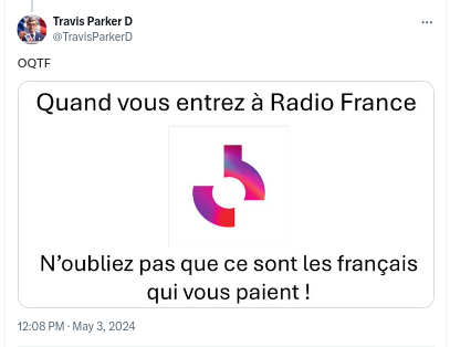 Nassira ne travaille pas pour le service public et elle est française. Deux faits établis. Malgré cela, les racistes dégénérés ET décérébrés continuent à appeler à son limogeage, ou son 'rémigration' C'est un délire raciste collectif, fabriqué par Odoul & Bolloré.