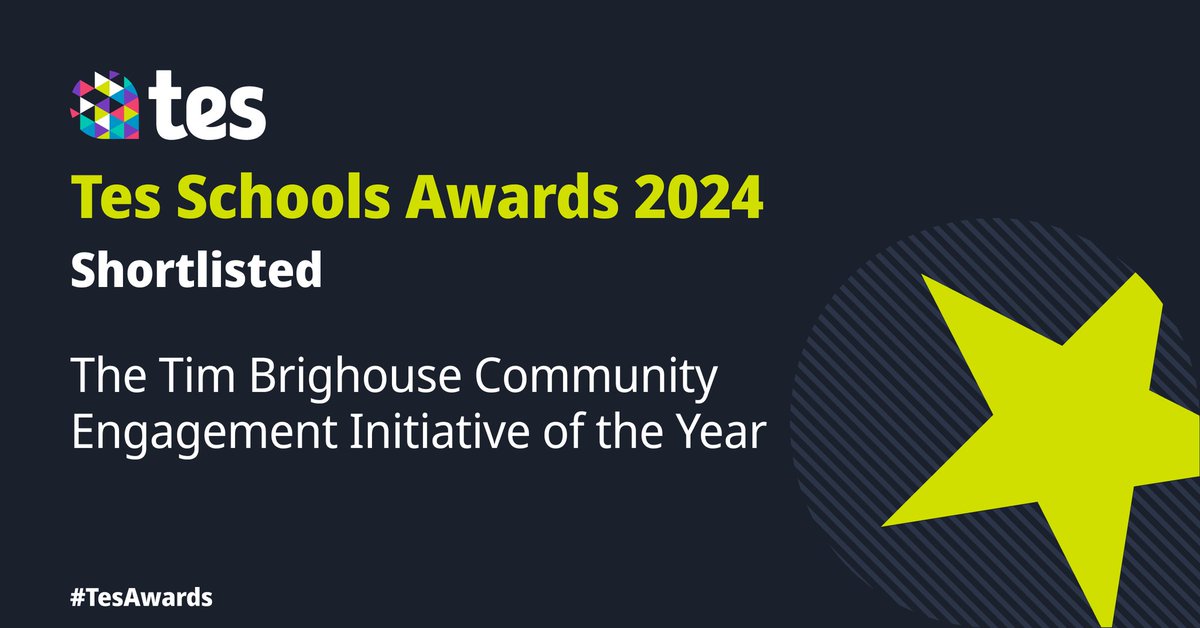 We are absolutely thrilled to share the fantastic news that we have been shortlisted for the prestigious Tes Schools Awards 2024! Shortlisted for the Tim Brighouse Community Engagement Initiative of the Year category. A huge #BigUp #WellDone to our leaders of all ages! 👏🏻👏🏽👏🏿
