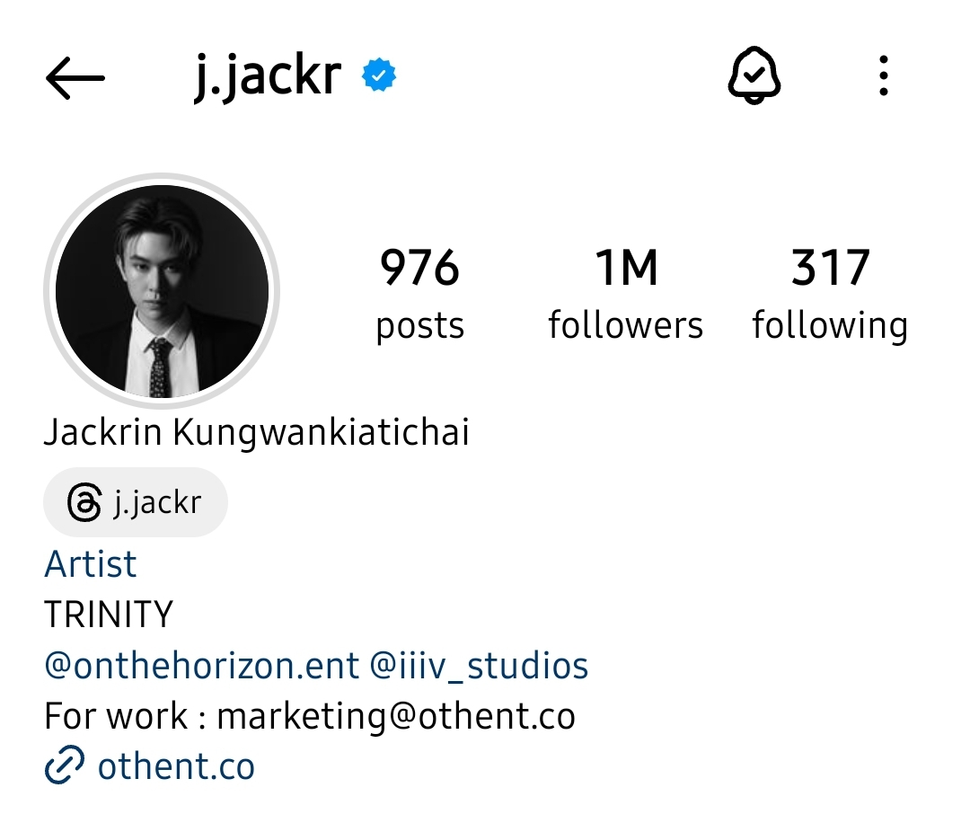 🤍 Millions of love for @jackiejackrin

Congratulations on hitting 1M followers on Instagram! Best of luck to all your future endeavours.

#1MLovesForJACKIE
#TRINITY_TNT #JackieJackrin