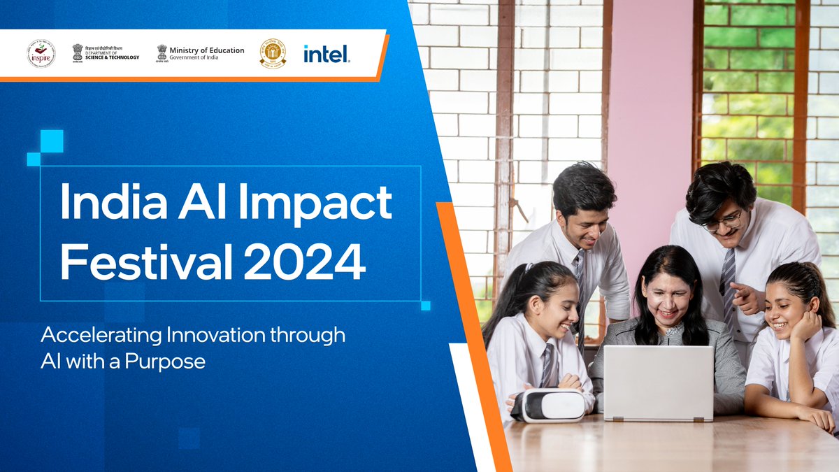 Be part of the first-ever #IndiaAIImpactFestival. We are inviting Impact Creators, Shapers, and Nurturers to showcase their #AI or #AIoT solutions and best practices. So, let's celebrate AI with a purpose. Learn more - linktr.ee/IndiaAIImpactF…

#AI4Youth #AIFC #AISC #AIready