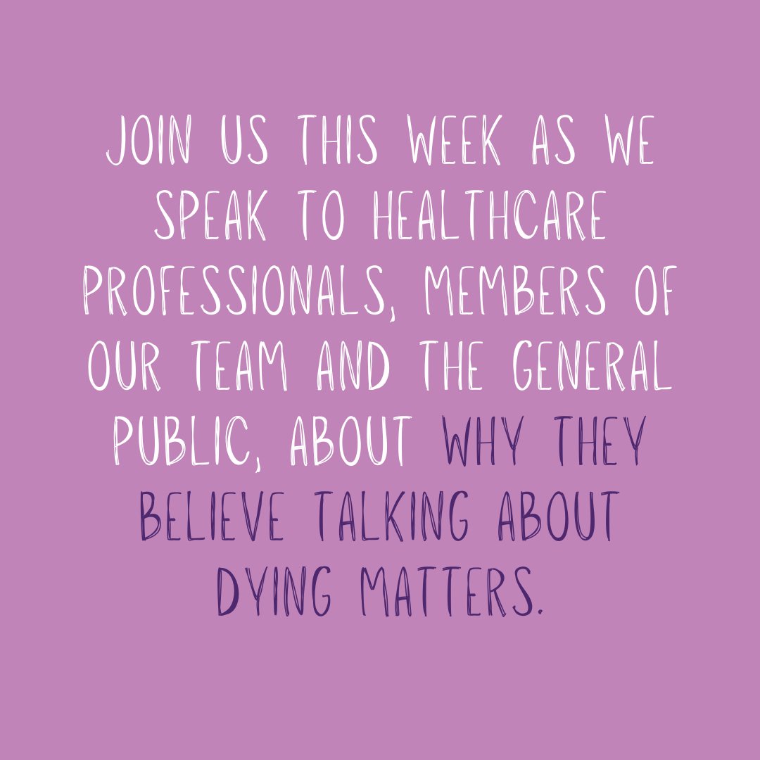 Today marks the start of #DyingMattersAwarenessWeek, a crucial campaign for @hospiceuk Join us all week as we dive into this year's theme - the way we talk about dying matters 💬 #DMAW24 #AnneRobsonTrust #Charity