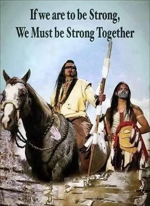 One stick can be easily broken, but when many are in a bundle, they are hard to break. TOGETHER we have a loud voice! TOGETHER we are strong!!