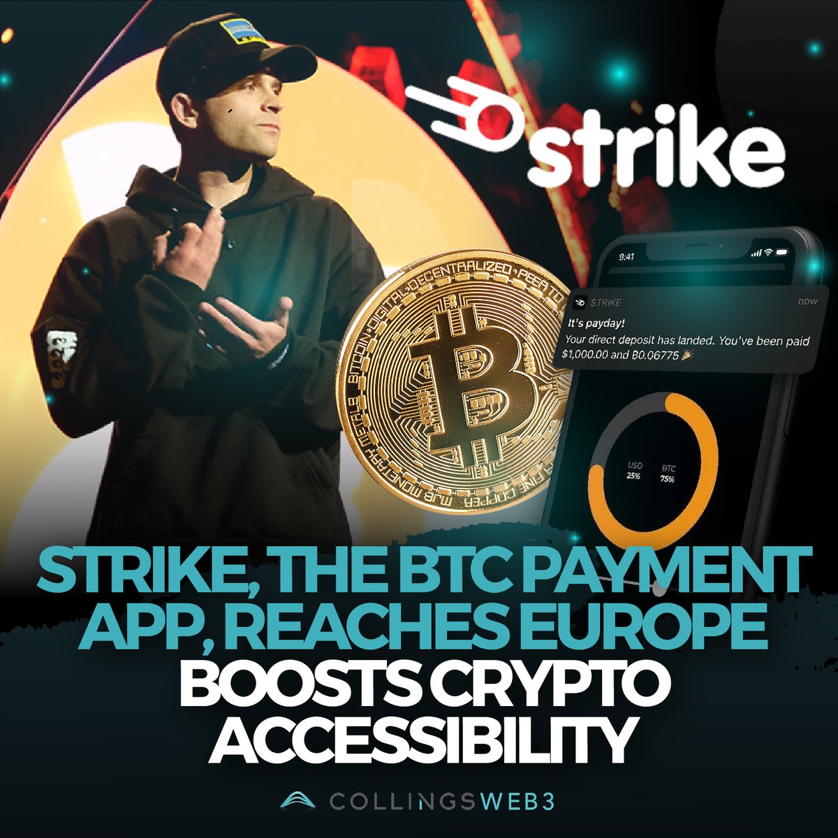 Strike, the payments app that uses the BTC blockchain, is now operational in Europe, allowing users in the region to purchase, sell, and withdraw BTC. 

 #btc #europe #paymentapp #continent #blockchain #SEPA