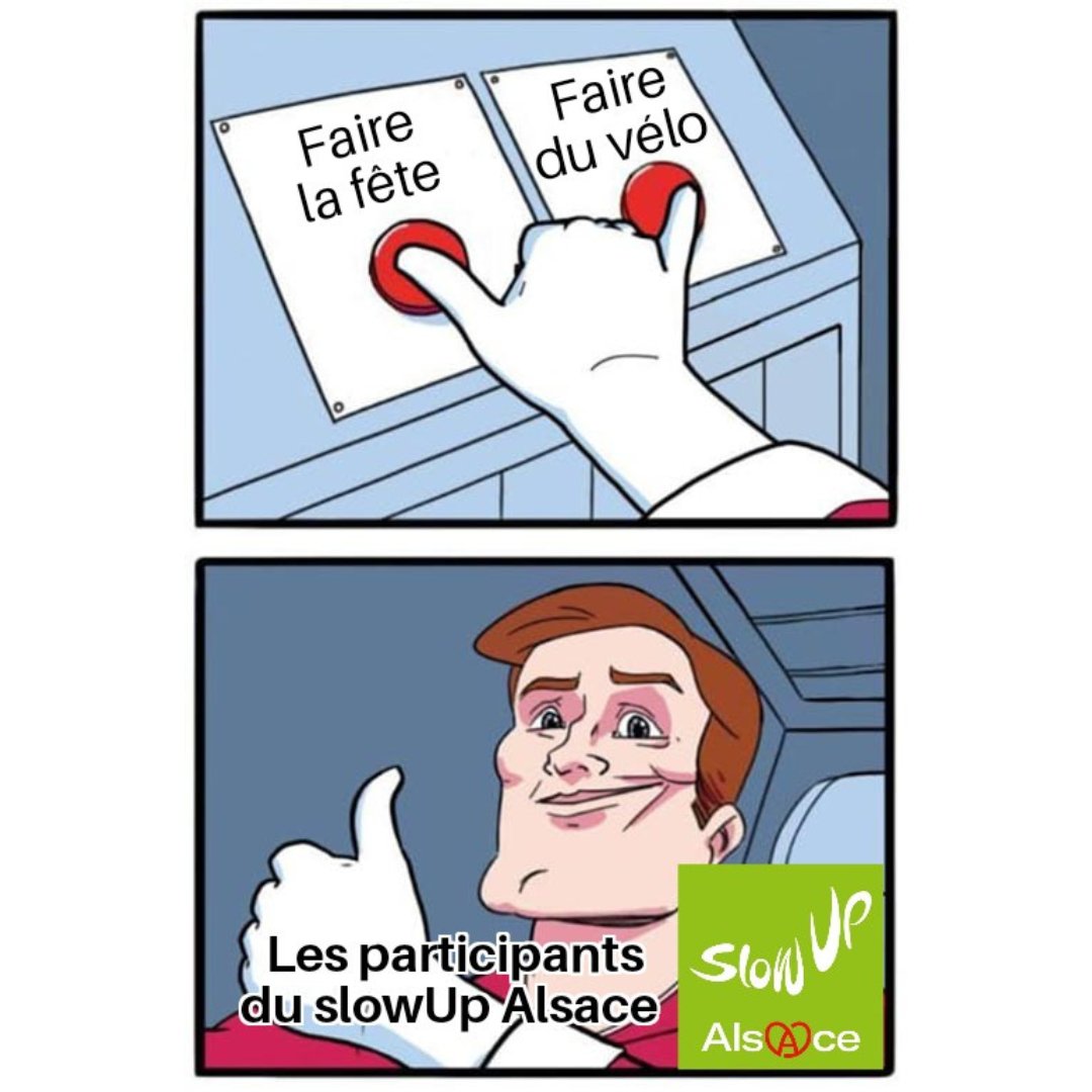 L'esprit du slowUp Alsace : une journée sportive, mais surtout festive et gourmande !

Rendez-vous le 2 juin 2024 ! 🚲🎉

#slowup #slowupalsace   #cyclotourisme #routedesvinsdalsace #velo #mobilitedouce