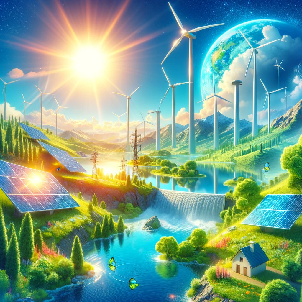 Renewable energy is the key to a sustainable planet! 🌍 From solar to wind, let's embrace cleaner power options. 
What are your thoughts on going green?
#RenewableEnergy #Sustainability #EcoFriendly #GreenPlanet