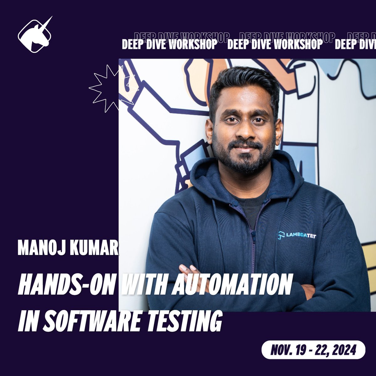 This hands-on workshop addresses common challenges in transitioning from exploratory testing to automation, with #Java bindings for #Selenium as an example.
@manoj9788
Book your ticket now.
More about the #AgileTD workshop here: tinyurl.com/35er4zk6