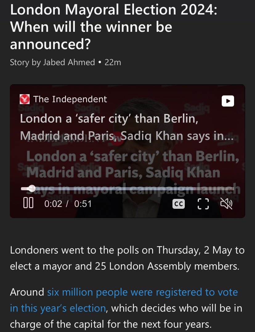 Can someone please tell me, and everyone here, where the ballot boxes for the London Mayoral Candidate are now being stored? WHO is watching over them? WHY did the count not take place last night, as with every other election? WHY is the Mayoral Election process somehow…