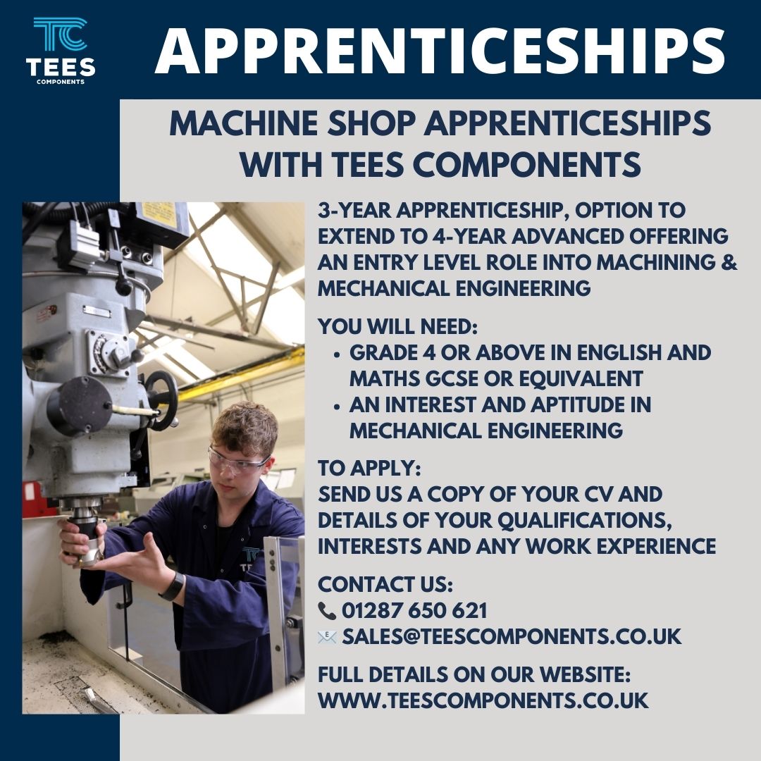 If you have a keen interest in machining and mechanical engineering and want to pursue a career in the industry, we want to hear from you! We're looking for candidates who love mechanical problem-solving and want to gain a highly-skilled trade with top earning potential. [2/4]
