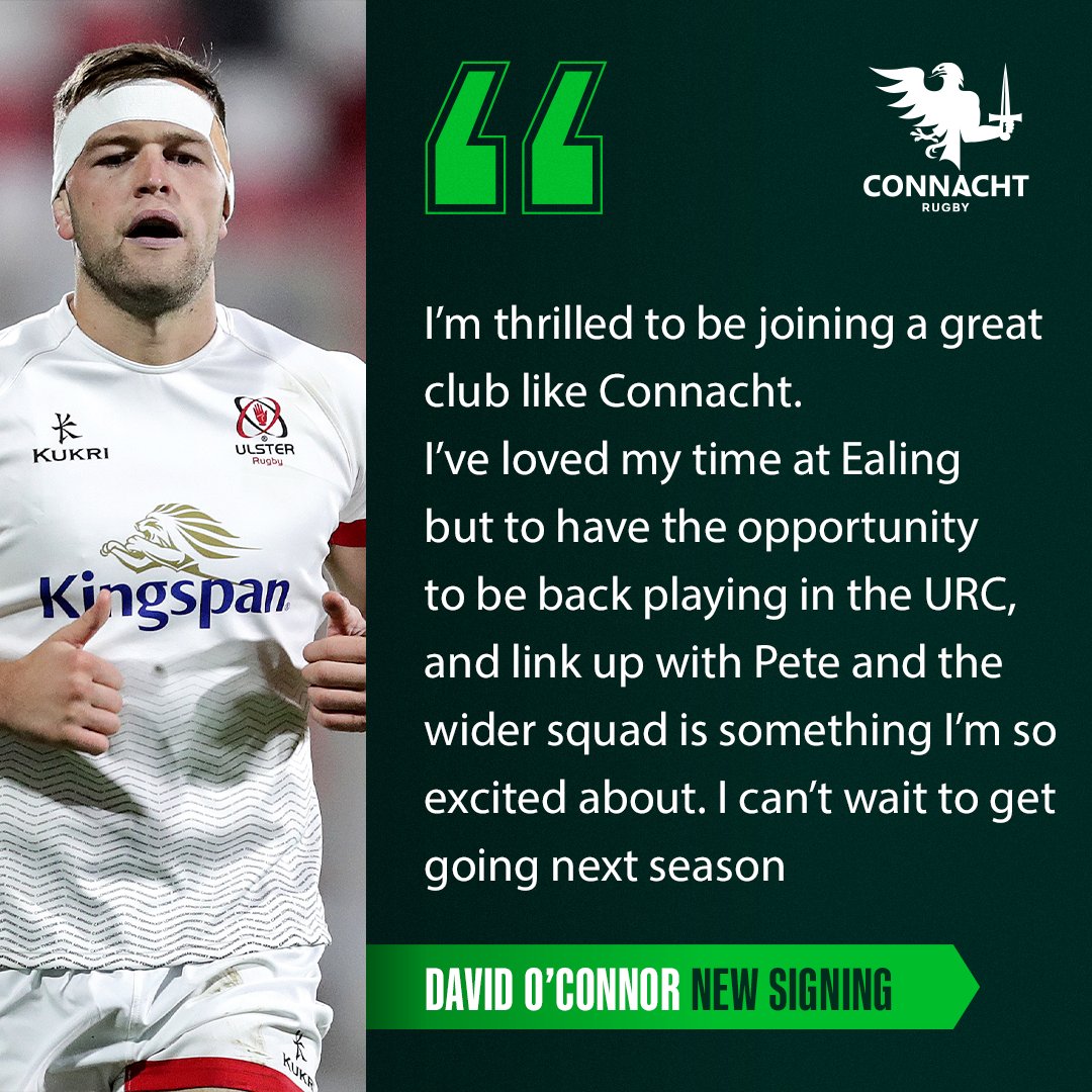 The 28-year old lock is coming to Dexcom Stadium next season 🟢🦅 Read more: connachtrugby.ie/news/connacht-… #ConnachtRugby