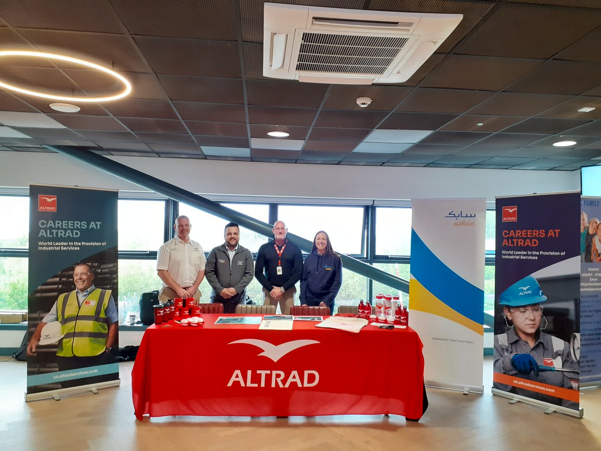 It's been a great day at the Middlesbrough Job Fair with @SABIC! 💯 If you weren't able to attend but would still like to find out about our job opportunities, visit uk.altradservices.com/careers And thanks to @TheJobFairs for having us! #Altrad #Jobs #Apprenticeships #UK #Sabic