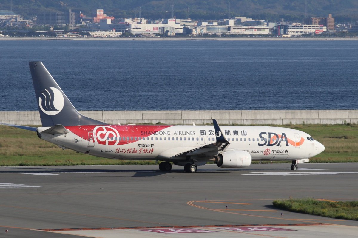 SC8086 B-6985 737-85N Shandong Airlines 中泰证券 2024.5.3 KIX #関西国際空港 #山東航空