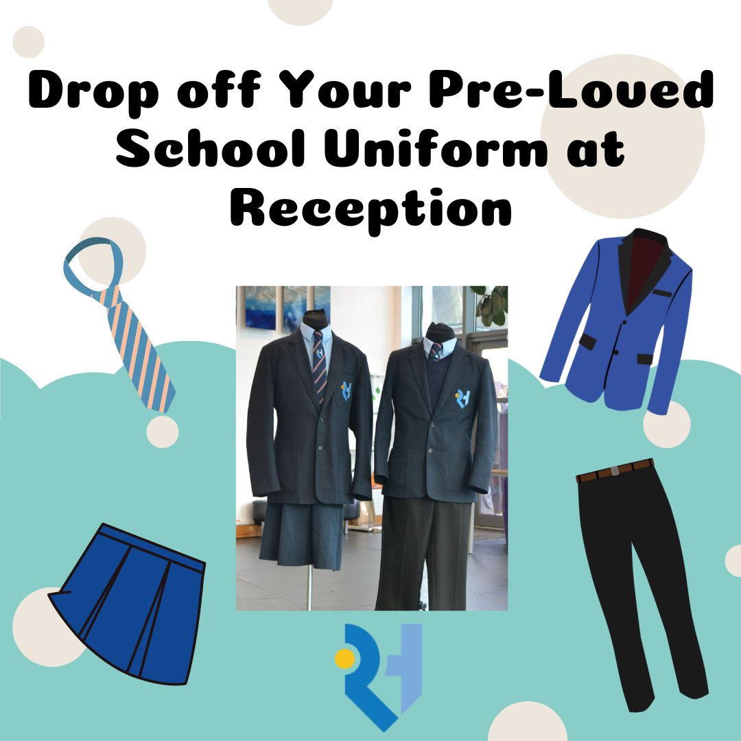 If your child has grown out of their Rooks Heath specific uniform, then we can take them as a sustainable alternative to throwing them away. Please ensure items are clean, stain, fray and tear free, with no missing buttons and they can be handed to reception during school hours!