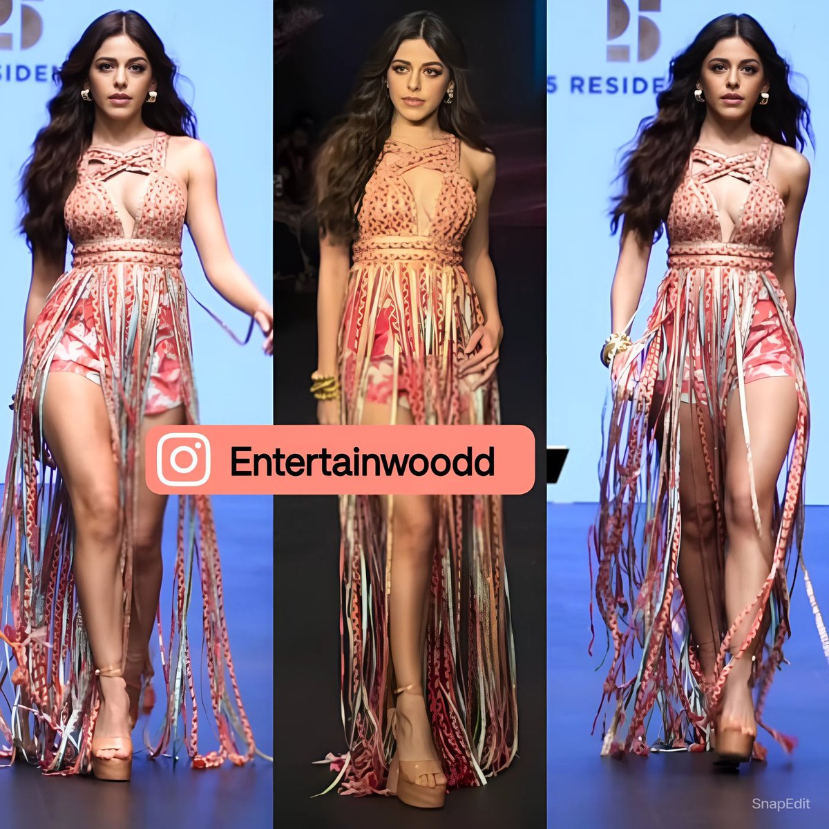 Stunning @AlayaF___ walks the ramp at The Bombay Times Fashion Week 😍😍 #BombayTimesFashionWeek #AlayaF