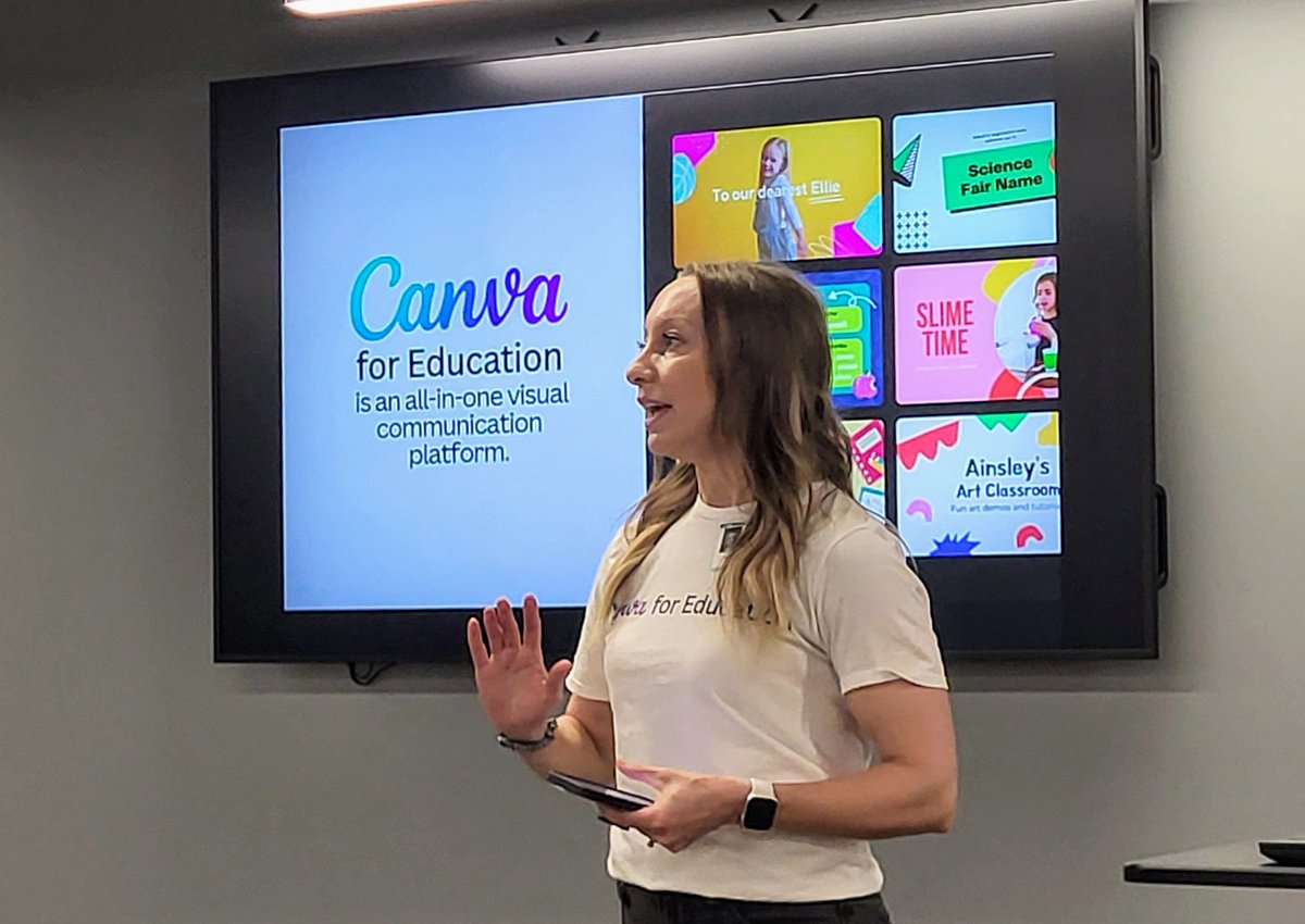 ShaneRPeek's tweet image. Incredible opportunity today! Getting to learn about @CanvaEdu from @ElisaBostwick, a true Canva guru. Digging into the Whiteboard, first, and exploring student collaboration ideas. 

#canvalove @canva